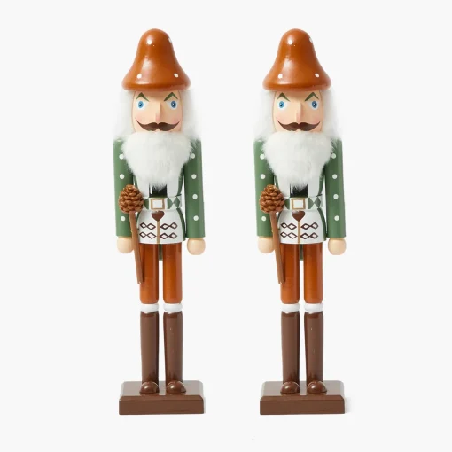 Autumn Decorations<Mrs. Alice Autumnal Gnome Nutcracker (Pair) - 38cm