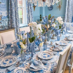 Napkins | Mrs. Alice Monogram<Mrs. Alice Bettina Blue & White Napkins (Set of 4)