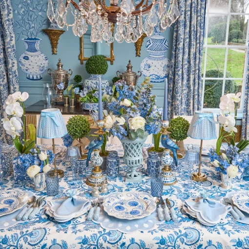 Napkins | Mrs. Alice Monogram<Mrs. Alice Bettina Blue & White Napkins (Set of 4)