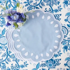 Placemats<Mrs. Alice Bettina Blue & White Placemats (Set of 4)