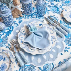 Placemats<Mrs. Alice Bettina Blue & White Placemats (Set of 4)