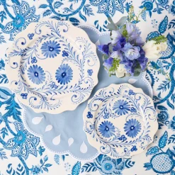 Placemats<Mrs. Alice Bettina Blue & White Placemats (Set of 4)