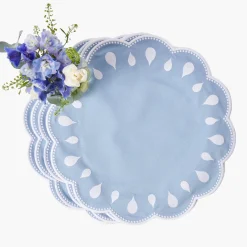 Placemats<Mrs. Alice Bettina Blue & White Placemats (Set of 4)
