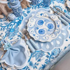 Placemats<Mrs. Alice Bettina Blue & White Placemats (Set of 4)