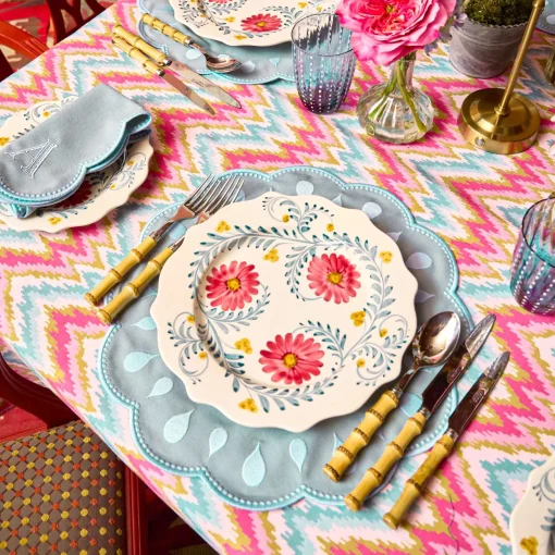 Summer Table Linen | Placemats<Mrs. Alice Bettina Blue Placemats (Set of 4)