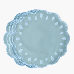 Summer Table Linen | Placemats<Mrs. Alice Bettina Blue Placemats (Set of 4)