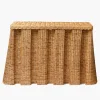 Furniture | Furniture<Mrs. Alice Bettina Box Pleated Rattan Console Table