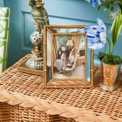 Furniture | Furniture<Mrs. Alice Bettina Box Pleated Rattan Console Table