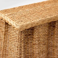 Furniture | Furniture<Mrs. Alice Bettina Box Pleated Rattan Console Table