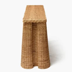Furniture | Furniture<Mrs. Alice Bettina Box Pleated Rattan Console Table