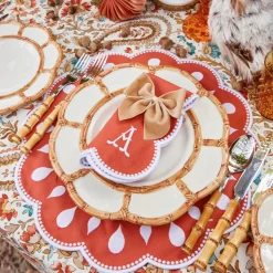 Table Linen Sets | Mrs. Alice Monogram<Mrs. Alice Bettina Burnt Orange Placemats & Napkins (Set of 4)