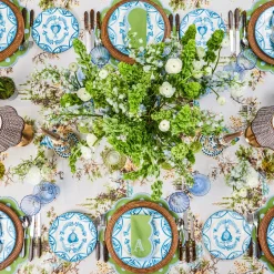 Placemats<Mrs. Alice Bettina Green & Blue Placemats (Set of 4)