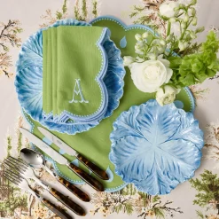 Table Linen Sets | Mrs. Alice Monogram<Mrs. Alice Bettina Green & Blue Placemats & Napkins (Set of 4)
