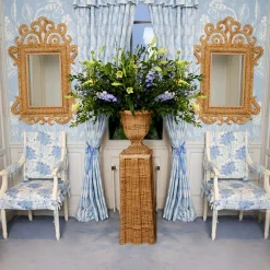 Vases | Vases & Planters<Mrs. Alice Bettina Rattan Urn & Pedestal