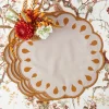 Placemats<Mrs. Alice Bettina Taupe & Mustard Placemats (Set of 4)