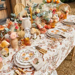 Placemats<Mrs. Alice Bettina Taupe & Mustard Placemats (Set of 4)