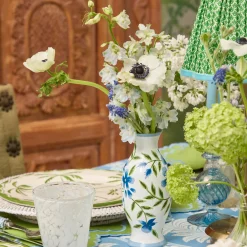 Vases | Vases & Planters<Mrs. Alice Blue & Green Hand Painted Tole Bud Vases (Set of 3)