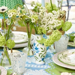 Vases | Vases & Planters<Mrs. Alice Blue & Green Hand Painted Tole Bud Vases (Set of 3)