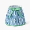 Lampshades<Mrs. Alice Blue & Green Ikat Bow Lampshade (18cm)