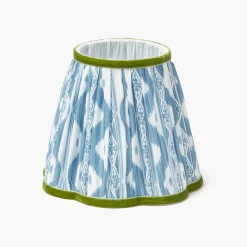Summer Lighting | Lampshades<Mrs. Alice Blue & Green Ikat Lampshade (18cm)