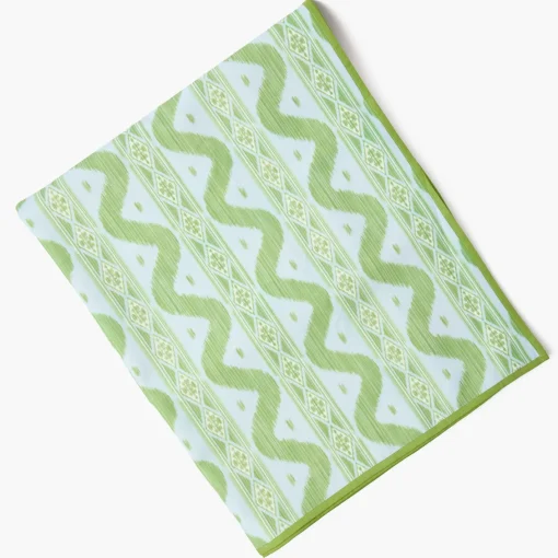 Summer Table Linen | Tablecloths<Mrs. Alice Blue & Green Ikat Tablecloth