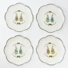 Dinner Plates | Crockery Sets<Mrs. Alice Blue & Pink Cottontail Bunny Dinner Plates (Set of 4)