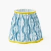 Lampshades<Mrs. Alice Blue & Yellow Ikat Lampshade (18cm)