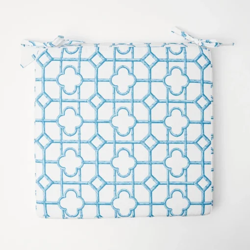 Cushions<Mrs. Alice Blue Bamboo Seat Pad Cushion