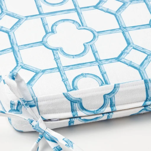 Cushions<Mrs. Alice Blue Bamboo Seat Pad Cushion