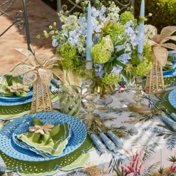 Summer Crockery | Dinner Plates<Mrs. Alice Blue Basketweave Dinner Plates (Set of 4)