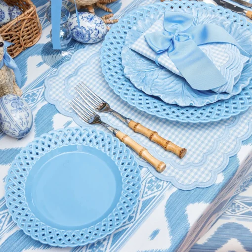 Summer Crockery | Starter Plates<Mrs. Alice Blue Basketweave Starter Plate