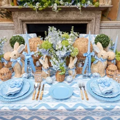 Summer Crockery | Starter Plates<Mrs. Alice Blue Basketweave Starter Plates (Set of 4)