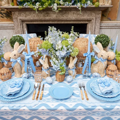 Summer Crockery | Starter Plates<Mrs. Alice Blue Basketweave Starter Plates (Set of 4)