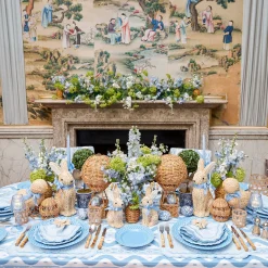 Summer Crockery | Starter Plates<Mrs. Alice Blue Basketweave Starter Plates (Set of 4)