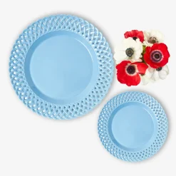 Summer Crockery | Starter Plates<Mrs. Alice Blue Basketweave Starter Plate
