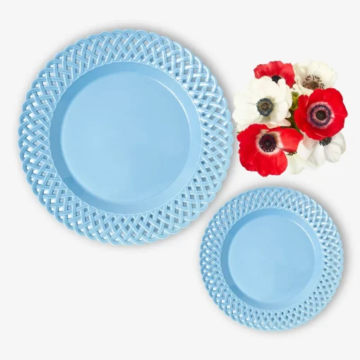 Summer Crockery | Starter Plates<Mrs. Alice Blue Basketweave Starter Plate