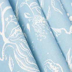 Serena Fresson Fabrics<Mrs. Alice Blue Chelsea Square Fabric