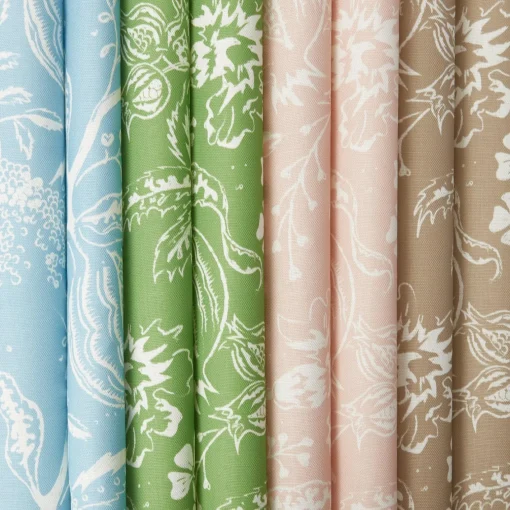 Serena Fresson Fabrics<Mrs. Alice Blue Chelsea Square Fabric