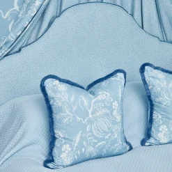 Serena Fresson Fabrics<Mrs. Alice Blue Chelsea Square Fabric