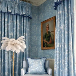 Serena Fresson Wallpapers<Mrs. Alice Blue Chelsea Square Wallpaper