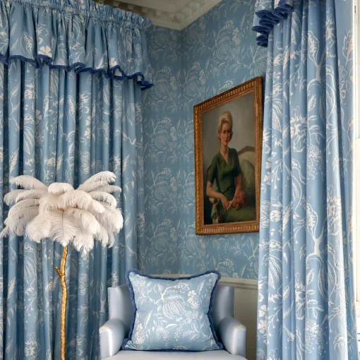 Serena Fresson Wallpapers<Mrs. Alice Blue Chelsea Square Wallpaper