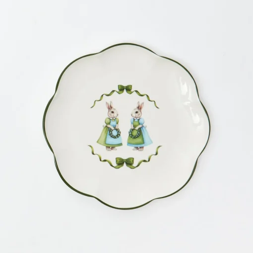 Starter Plates<Mrs. Alice Blue Cottontail Bunny Starter Plate