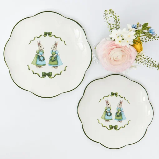 Starter Plates<Mrs. Alice Blue Cottontail Bunny Starter Plate