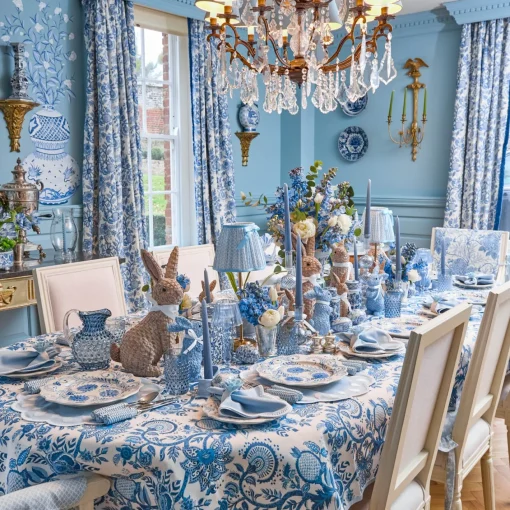 Tablecloths | For Her<Mrs. Alice Blue Elizabeth Tablecloth