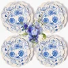Crockery Sets<Mrs. Alice Blue Flowers Dinner & Starter Plates (Set of 8)
