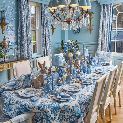Crockery Sets<Mrs. Alice Blue Flowers Dinner & Starter Plates (Set of 8)