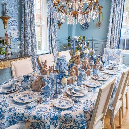 Crockery Sets<Mrs. Alice Blue Flowers Dinner & Starter Plates (Set of 8)