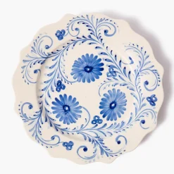 Crockery Sets<Mrs. Alice Blue Flowers Dinner & Starter Plates (Set of 8)