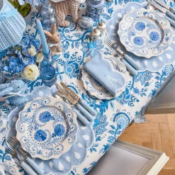 Crockery Sets<Mrs. Alice Blue Flowers Dinner & Starter Plates (Set of 8)