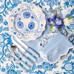 Dinner Plates | Crockery Sets<Mrs. Alice Blue Flowers Dinner Plates (Set of 4)
